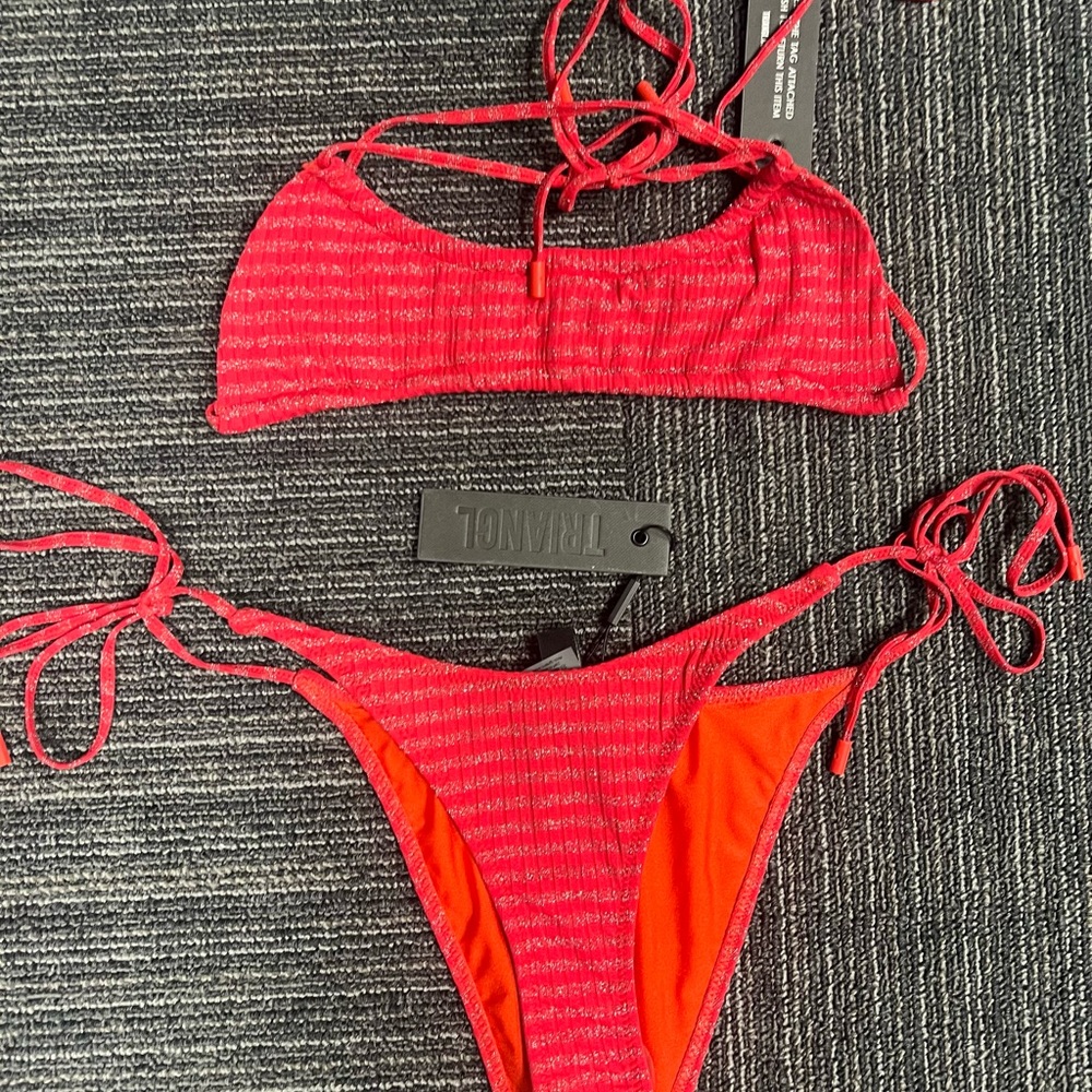 TRIANGL Red Bikini Set